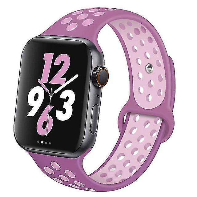 S 44mm Silicone Wristb Suitable For Apple Watch Breathable Bracelet (set 23)