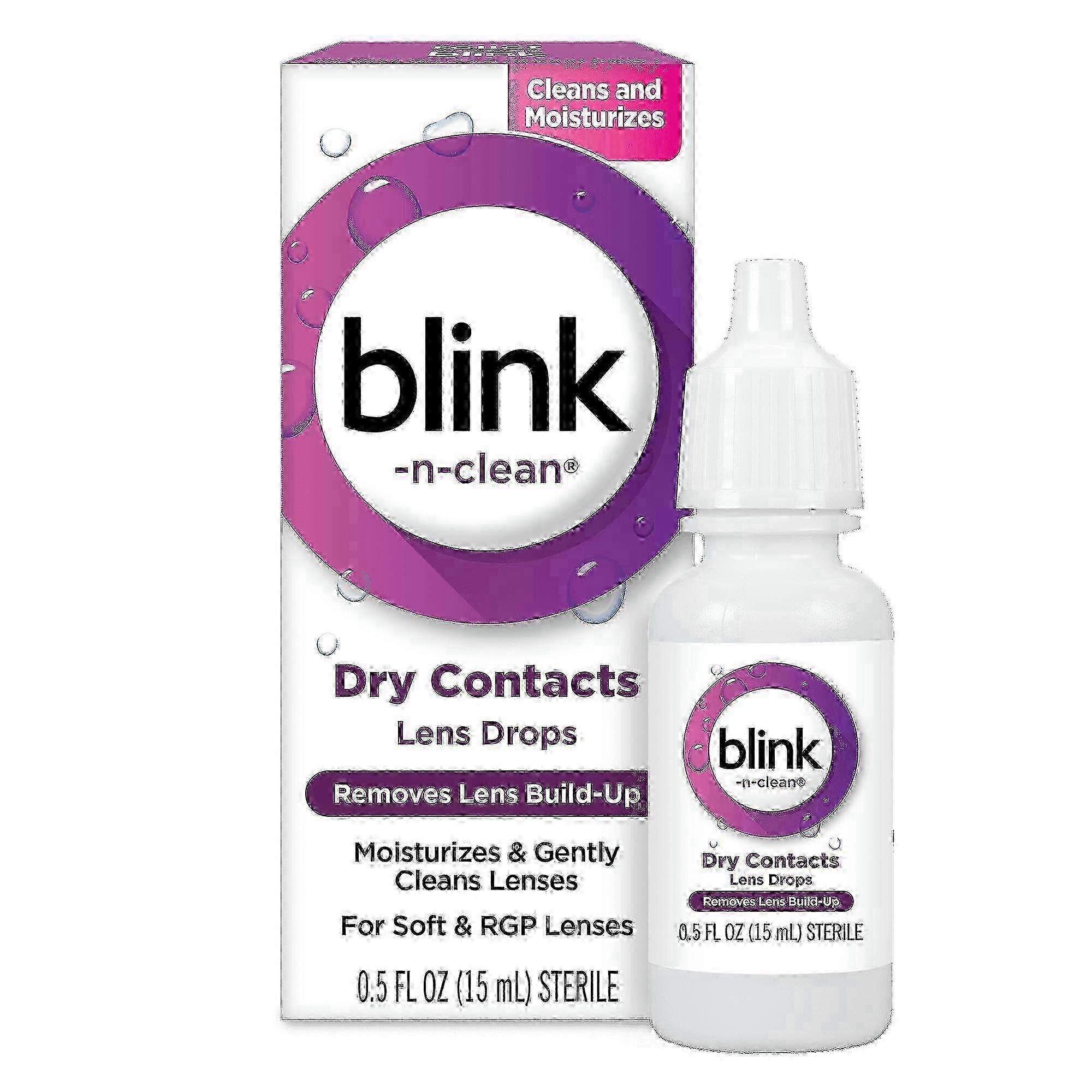 Complete By Amo Blink-n-clean Lens Drops For Soft Contact Lenses, 0.5 Oz