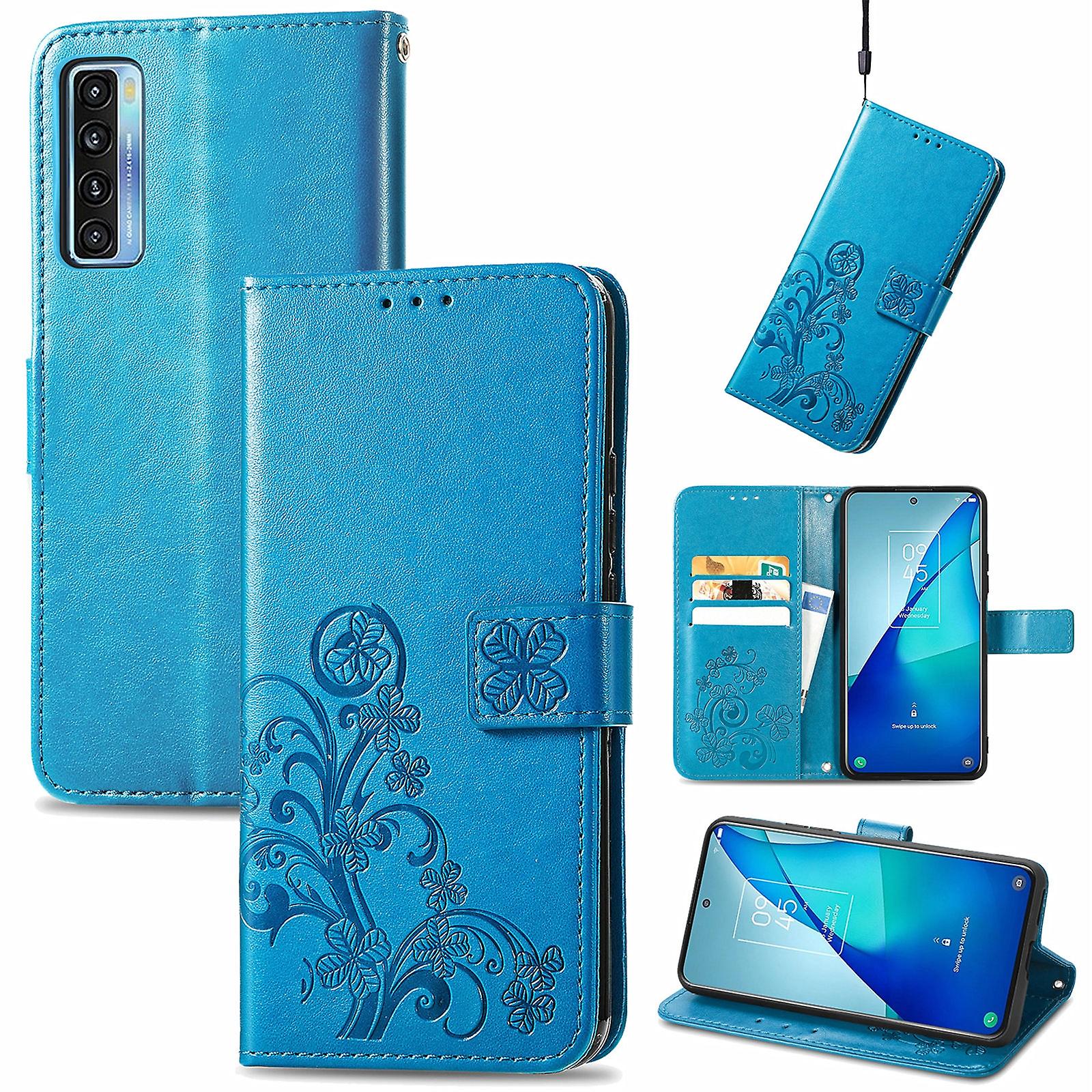 Four-leaf Clover PU Case For TCL 20 S