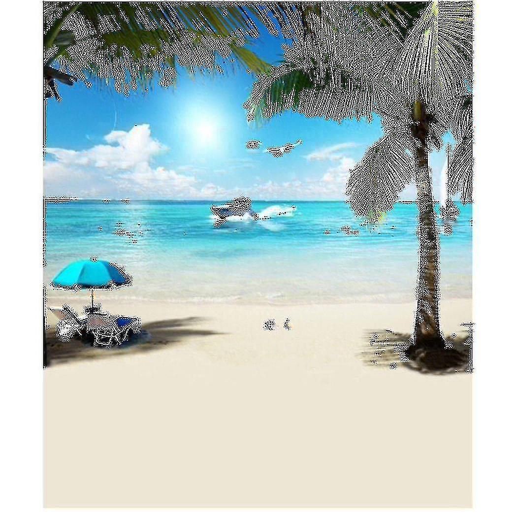 3x5ft Seaside Beach Photography Background Vinyl Studio Backdrop Props