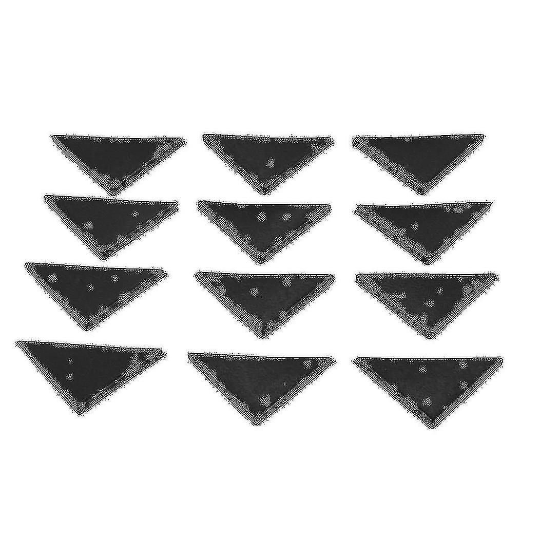 12 Pc Shape Triple-cornered Glass Table Corner Protector Cushion 10mm X 75mm
