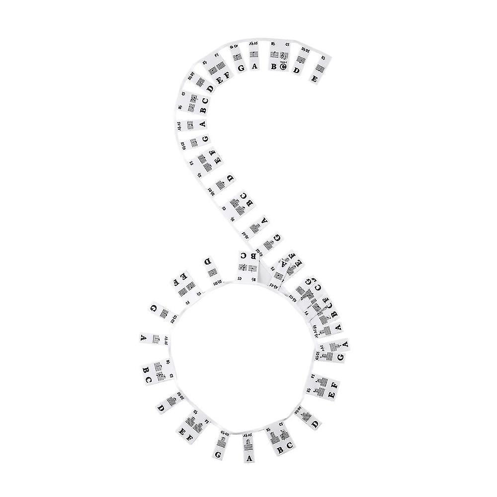 88 Key Removable Piano Keyboard Stickers Stave Notation Note Strip Stickers For Beginners Students