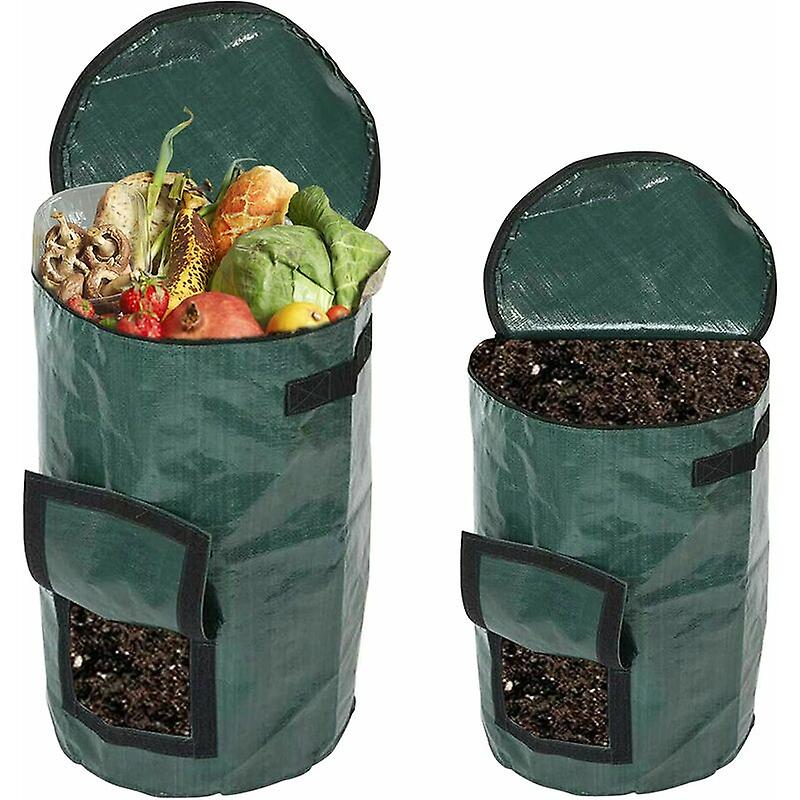 Pack of 2 Garden Compost Bags, Compost Bin, Compost Bin Garden Waste ...