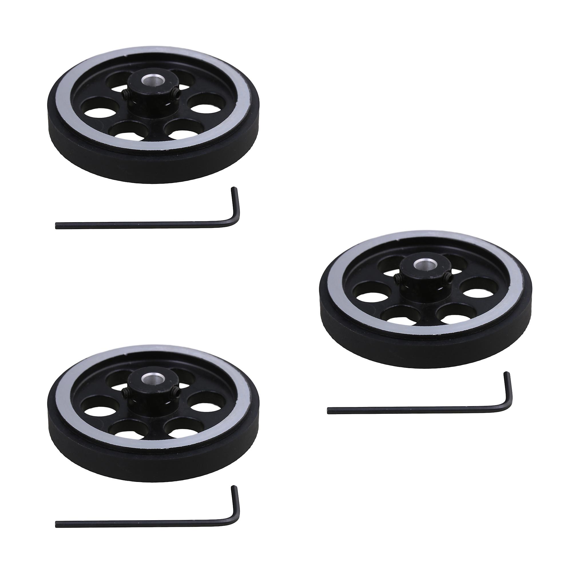 3PCS Aluminum Industrial Encoder Wheel Meter Wheel with Wrench & Screws