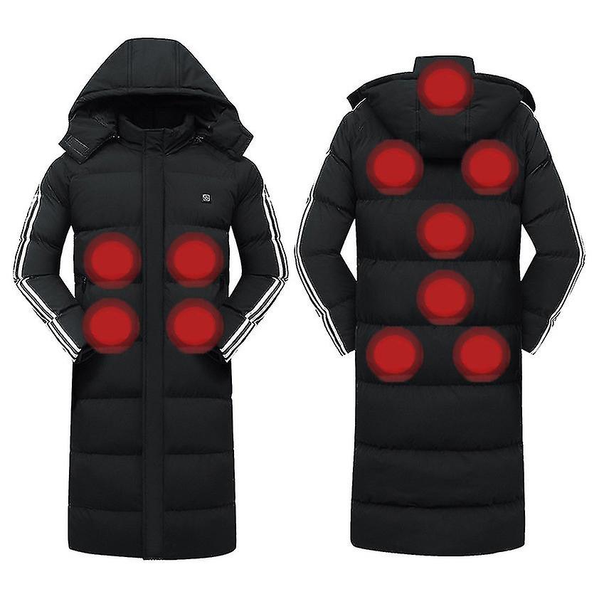 Long Heating Coat Male Coat Smart Charging Heating, Heating Down Jacket Womens