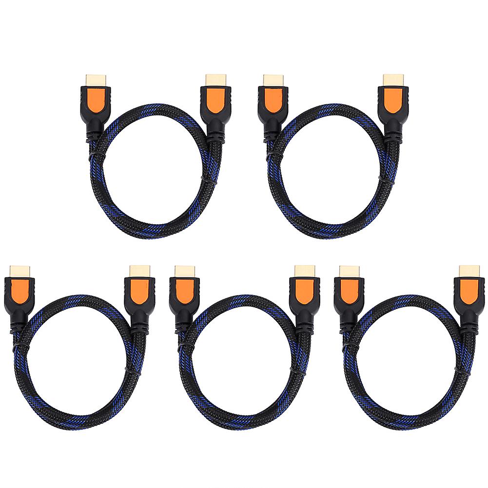 5PC 4K / 60Hz HDMI zu HDMI 2.0 Kabel HDR 3D für Notebook / TV / LCD Laptop / PS3 / Projektor