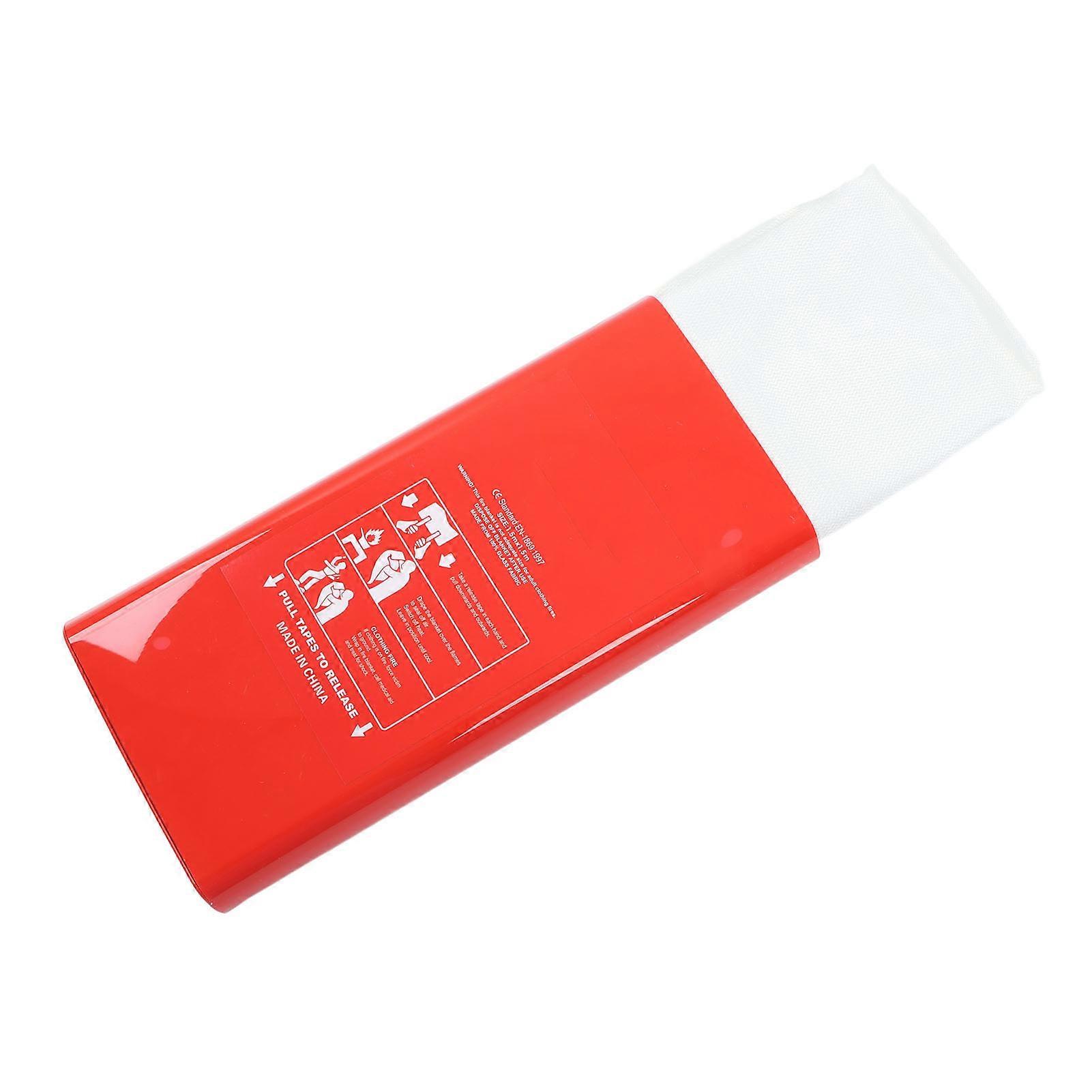 Fire Blanket Fiberglass Fireproof 550℃ Fire Extinguisher Surpression Blanket for Emergency