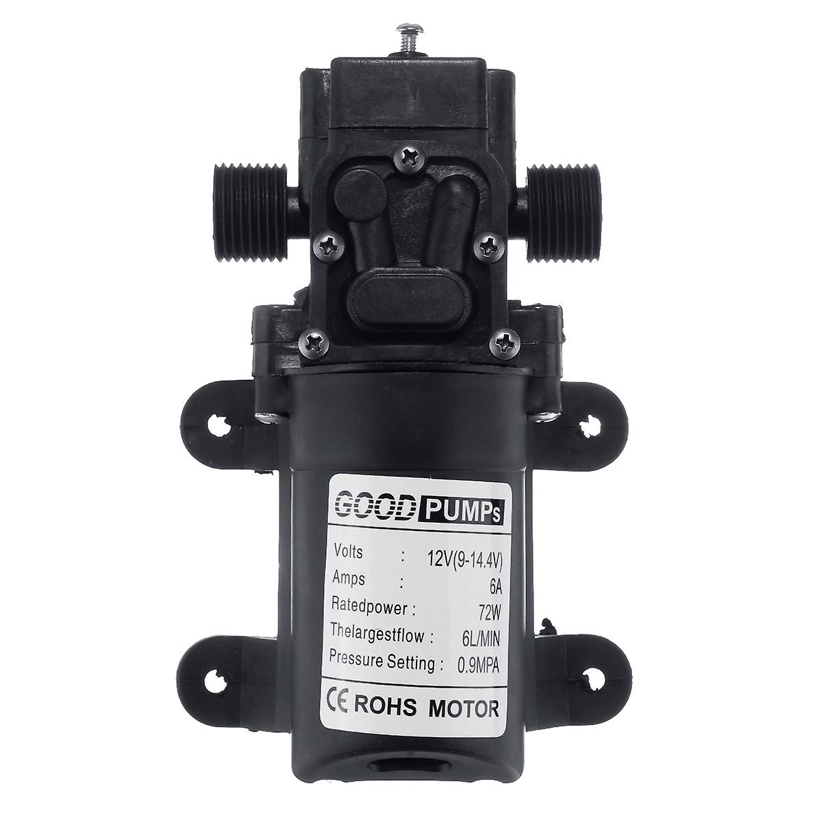 12V High Pressure Automatic Diaphragm Water Pump Self Priming Suitable for Garden Vans