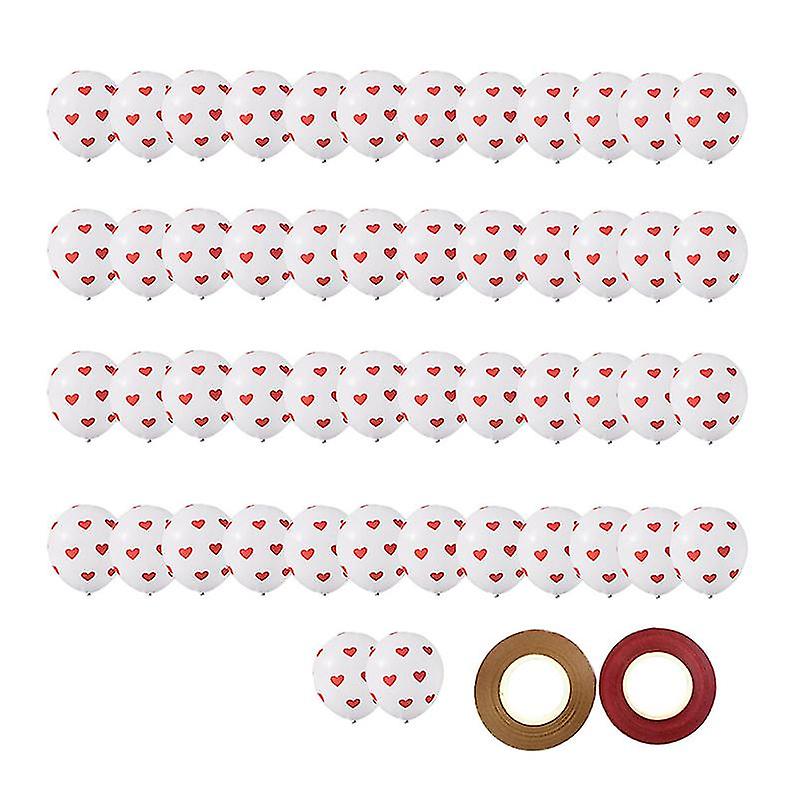50pcs Herz Latex Ballons