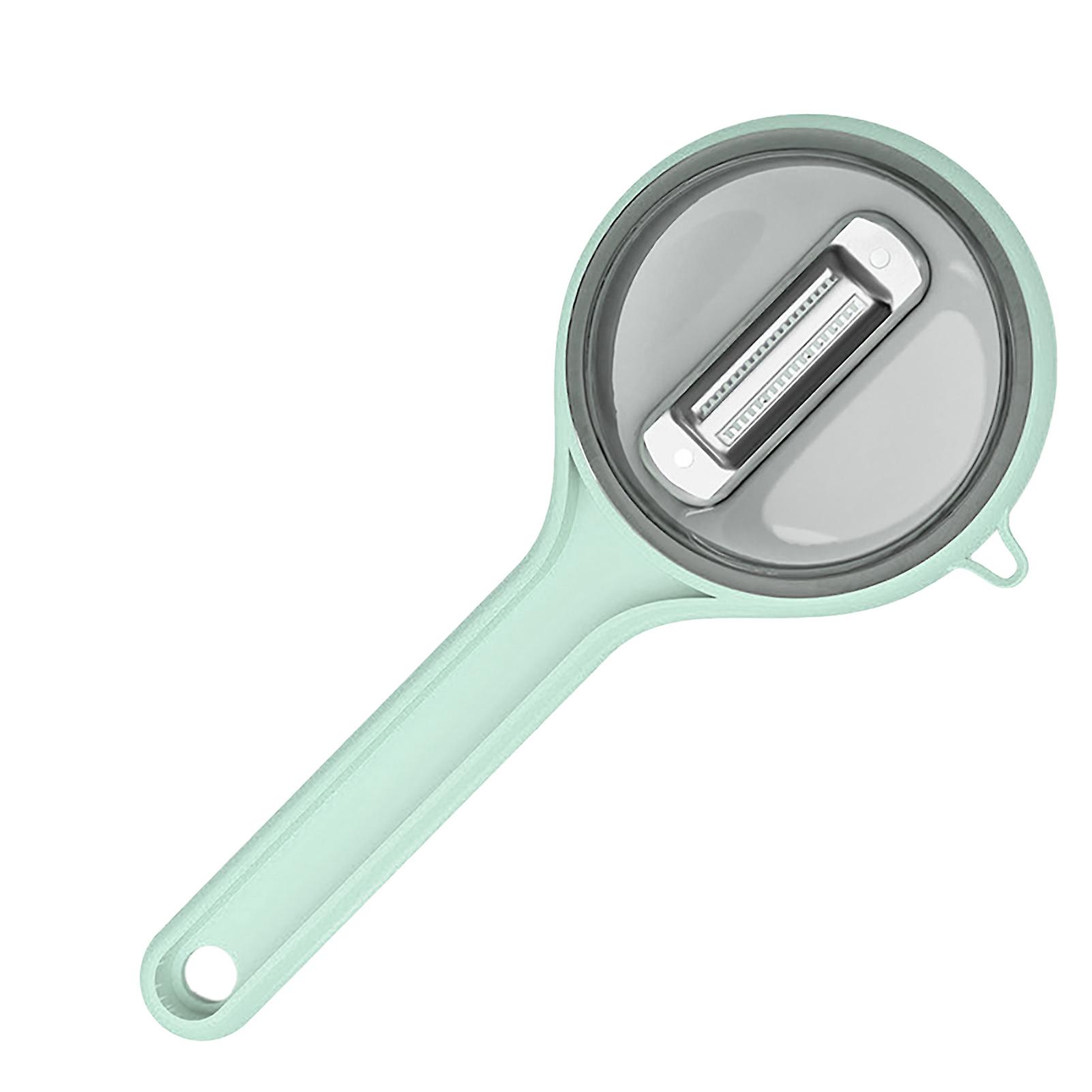 Storage Peeler with Container, Multifunctional Kitchen Tool, 114g Light Green