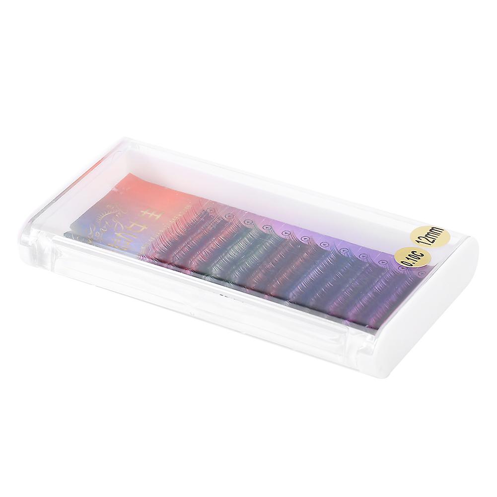 3D Gradient Color False Eyelashes Dense Eyelash Extension Makeup Tool 12mm