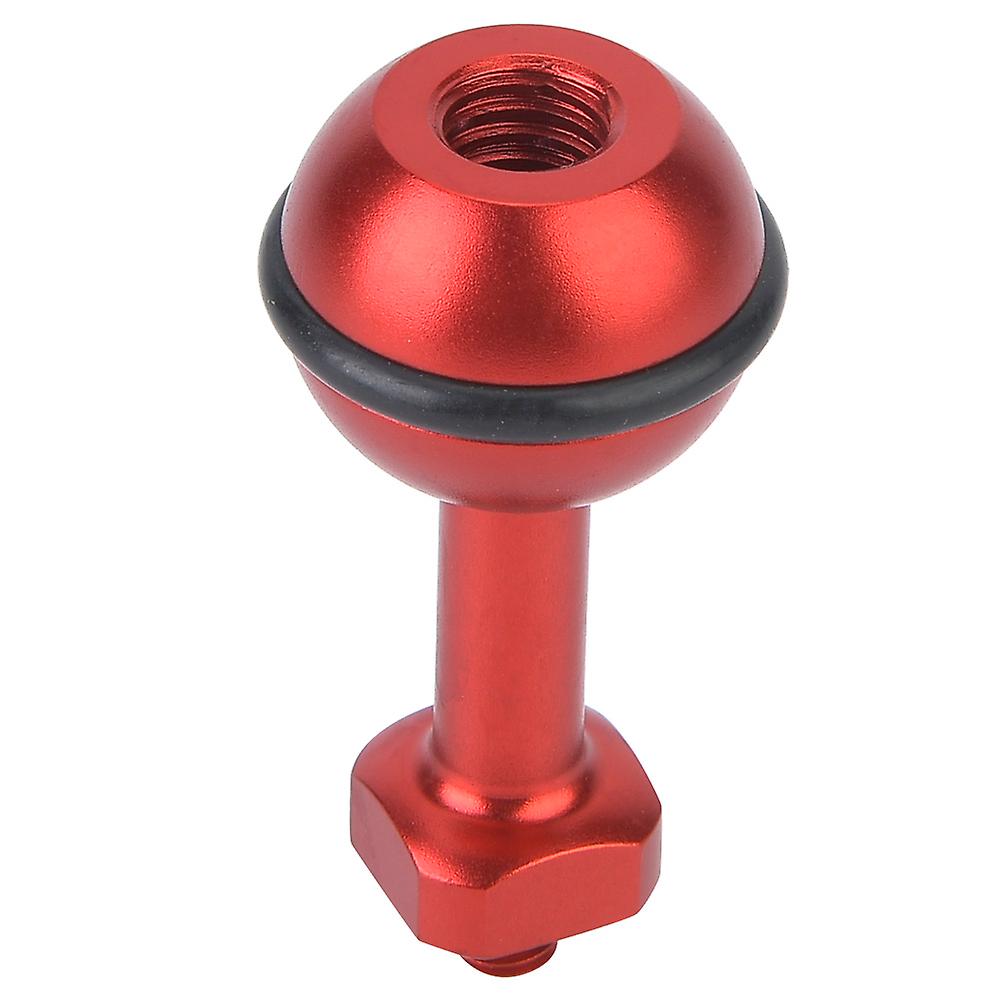 Diving Bracket Action Camera Ball Head Base Fill Light Holder Mount 1/4'' Screw (red)