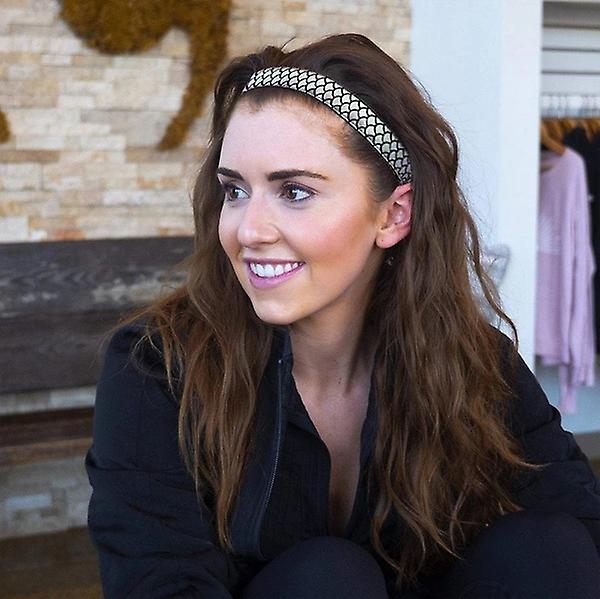 Non-Slip Elastic Exercise Headband Velvet-Lined for Women