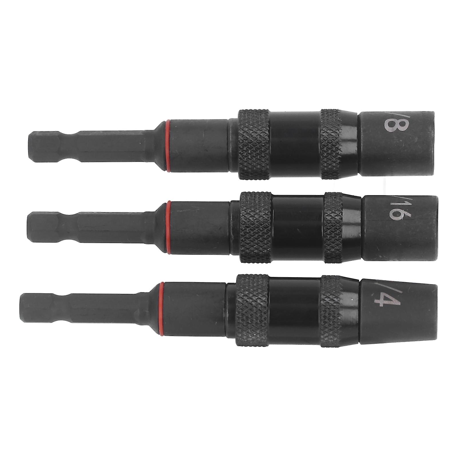 Impact Driver Socket Adapter Set 1/4in Strong Magnetic Impact Flip Socket Bit Holder 