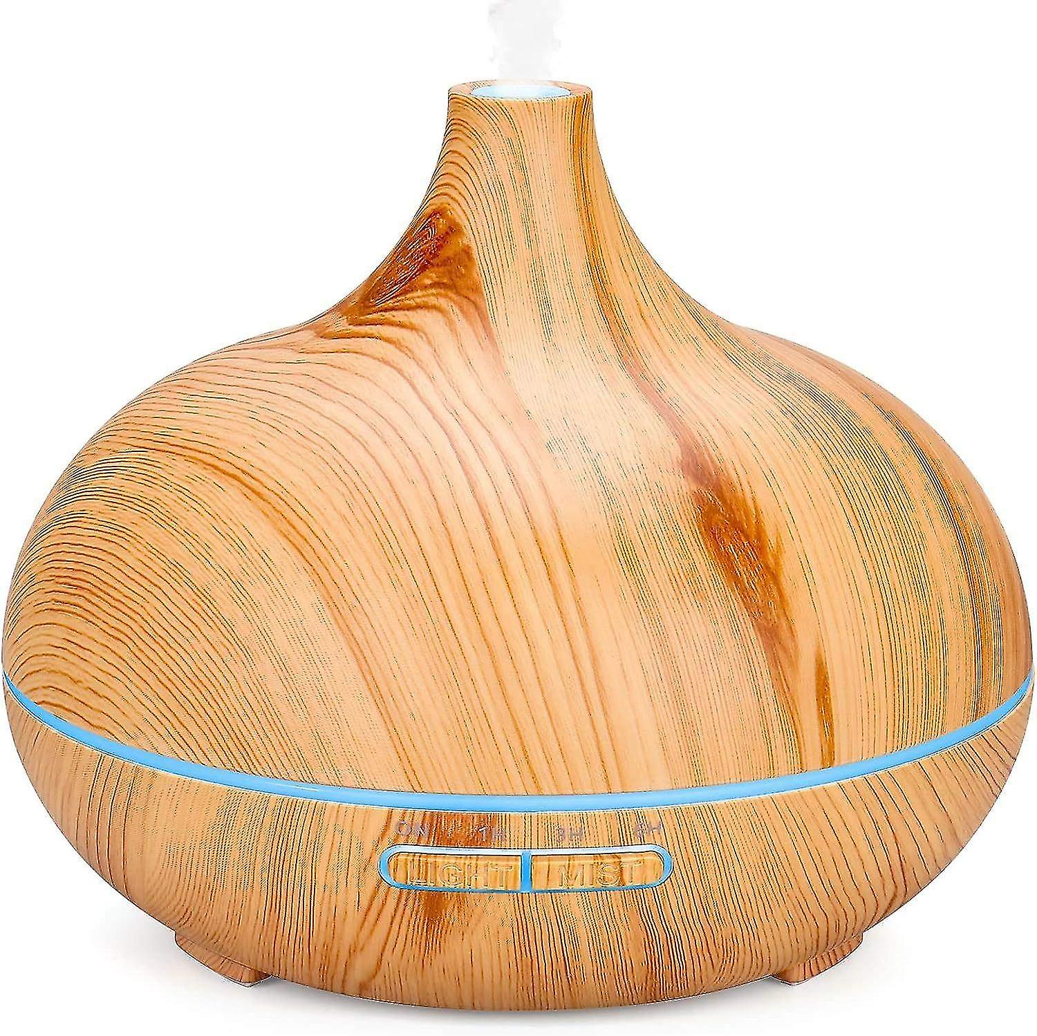 500ml Essential Oil Diffuser, Ultrasonic Humidifier Aromatherapy Diffuser with 7 Colors LED Lights