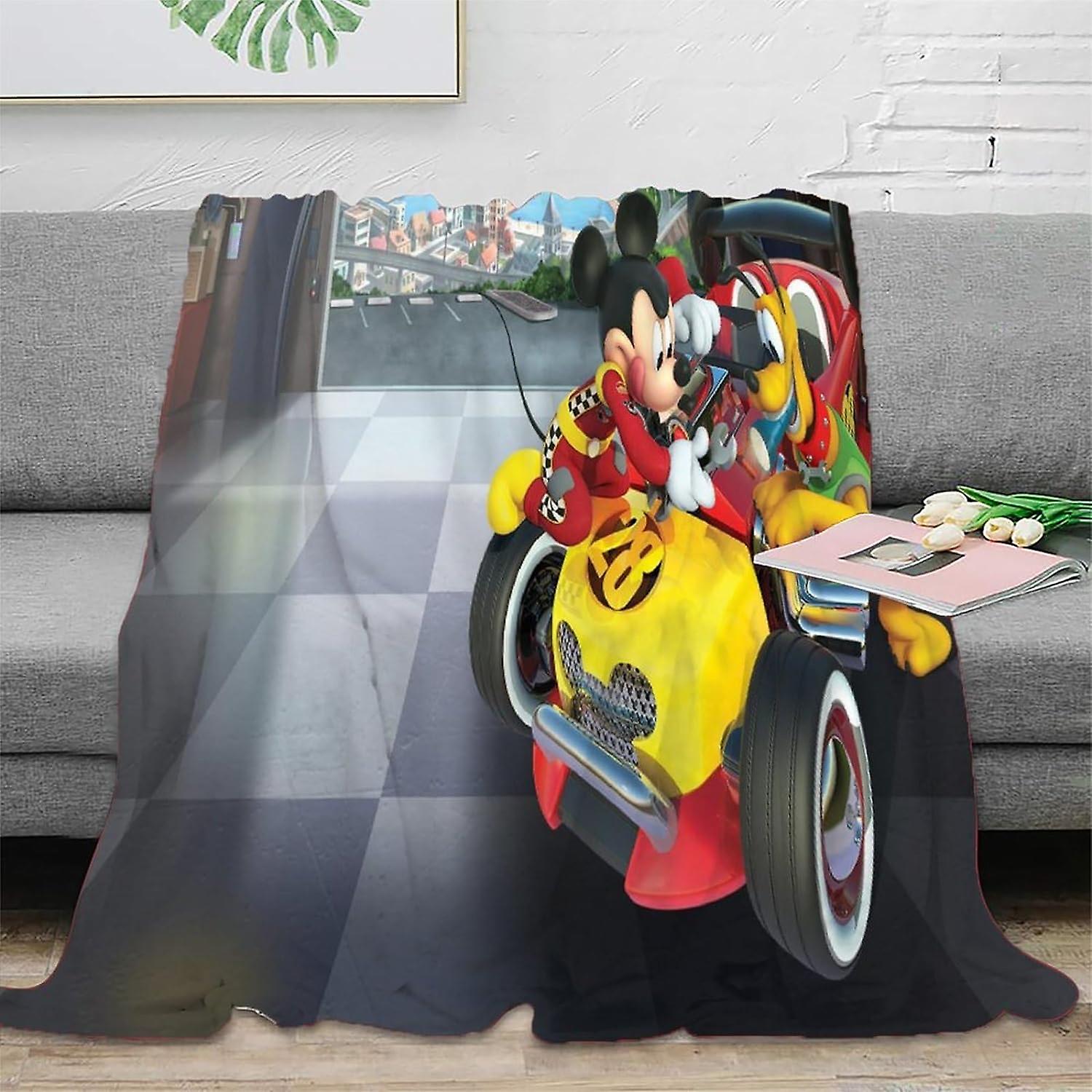 SHAARI Mickey Mouse Blankets Fuzzy Throw Blanket Throw Ultra Soft Warm Flannel Blanket Microfiber Cozy Plush Blanket for Couch Sofa Fuzzy Thick Revers