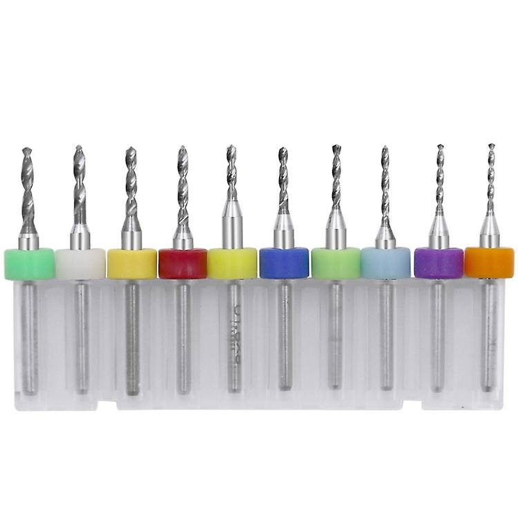 10 In 1 PCB Tungsten Steel Drill Bits Carving Miniature Drill Bits, Size: 0.1-3mm