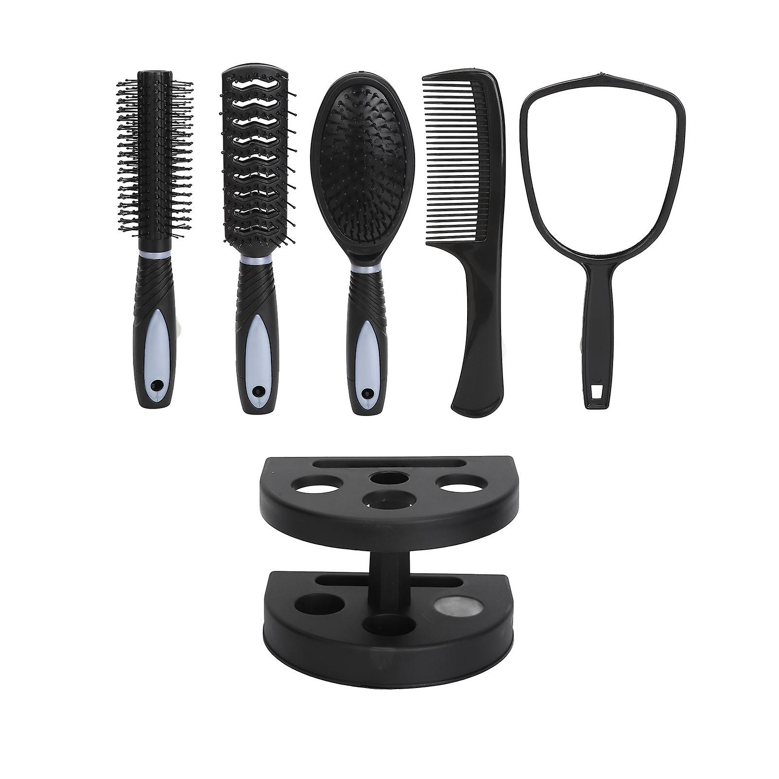 Hair Styling Combs Set, Mirror Holder, Ergonomic Handle