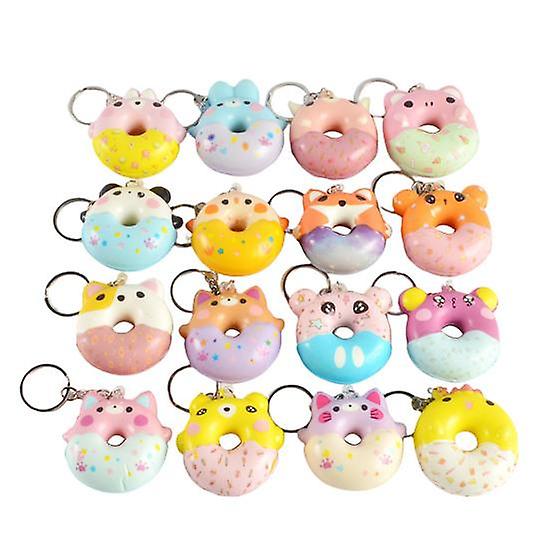 Creative Key Chain Cartoon Söpö dekompression tuuletuslelu