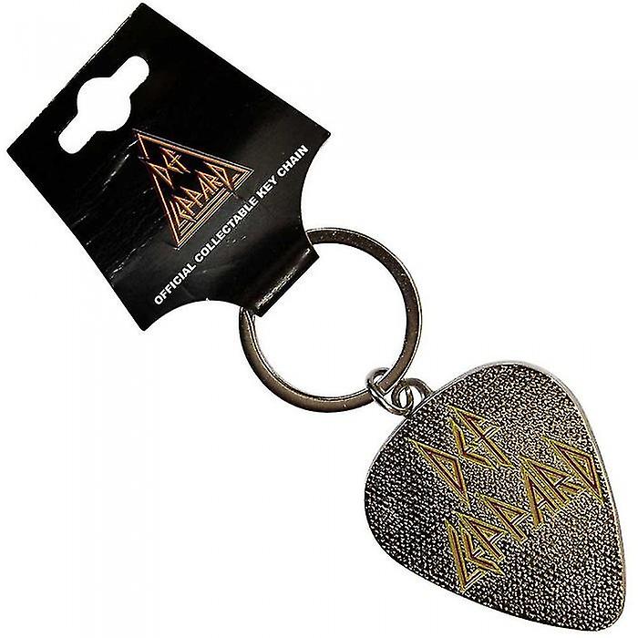 Def Leppard Pick Logo Keyring