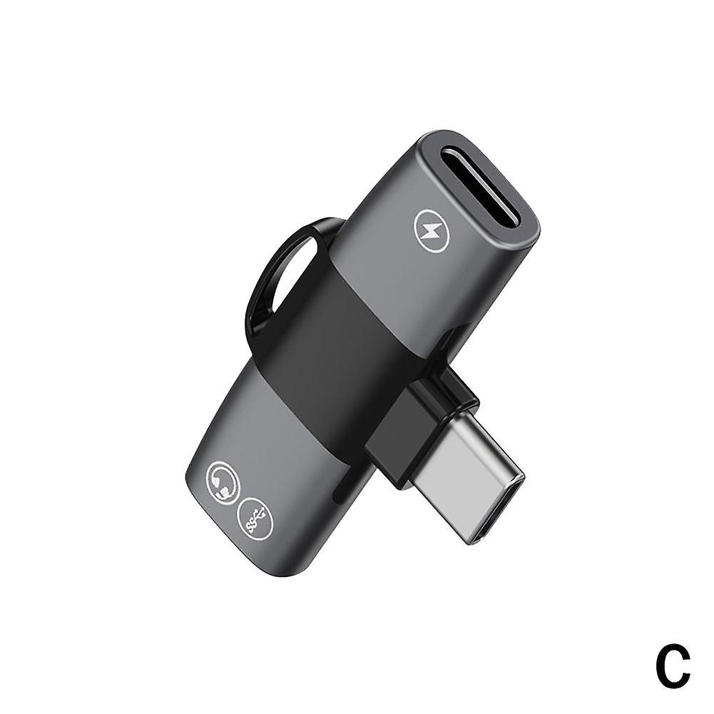 USB C Headphone Adapter with Charging Port Mini Metal Body Hi Fi Sound Quality for Music and Calls