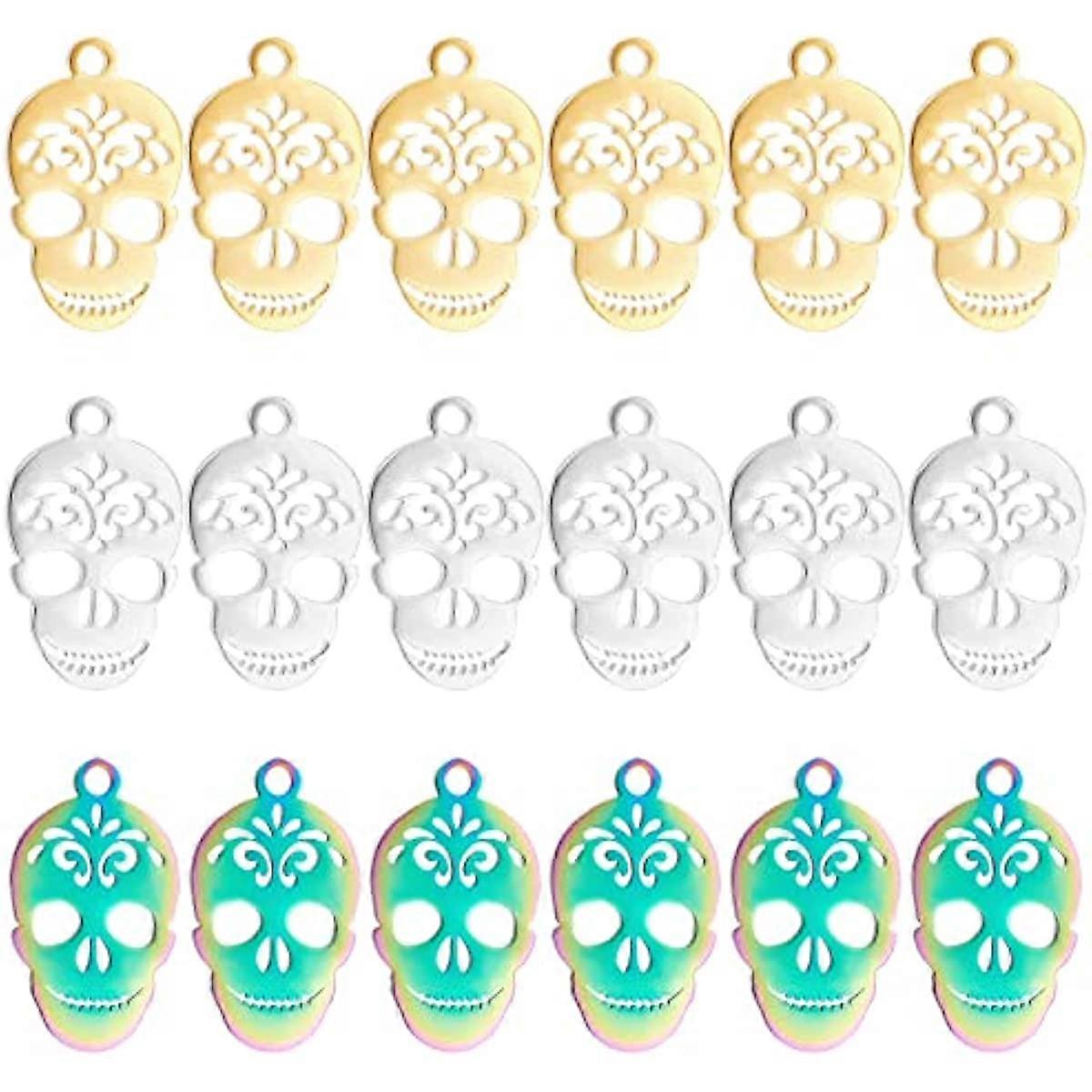 Unique Design: The pendants have exquisite and classical sugar skull design, suitable for various themes and occasions, making you stand out from the 