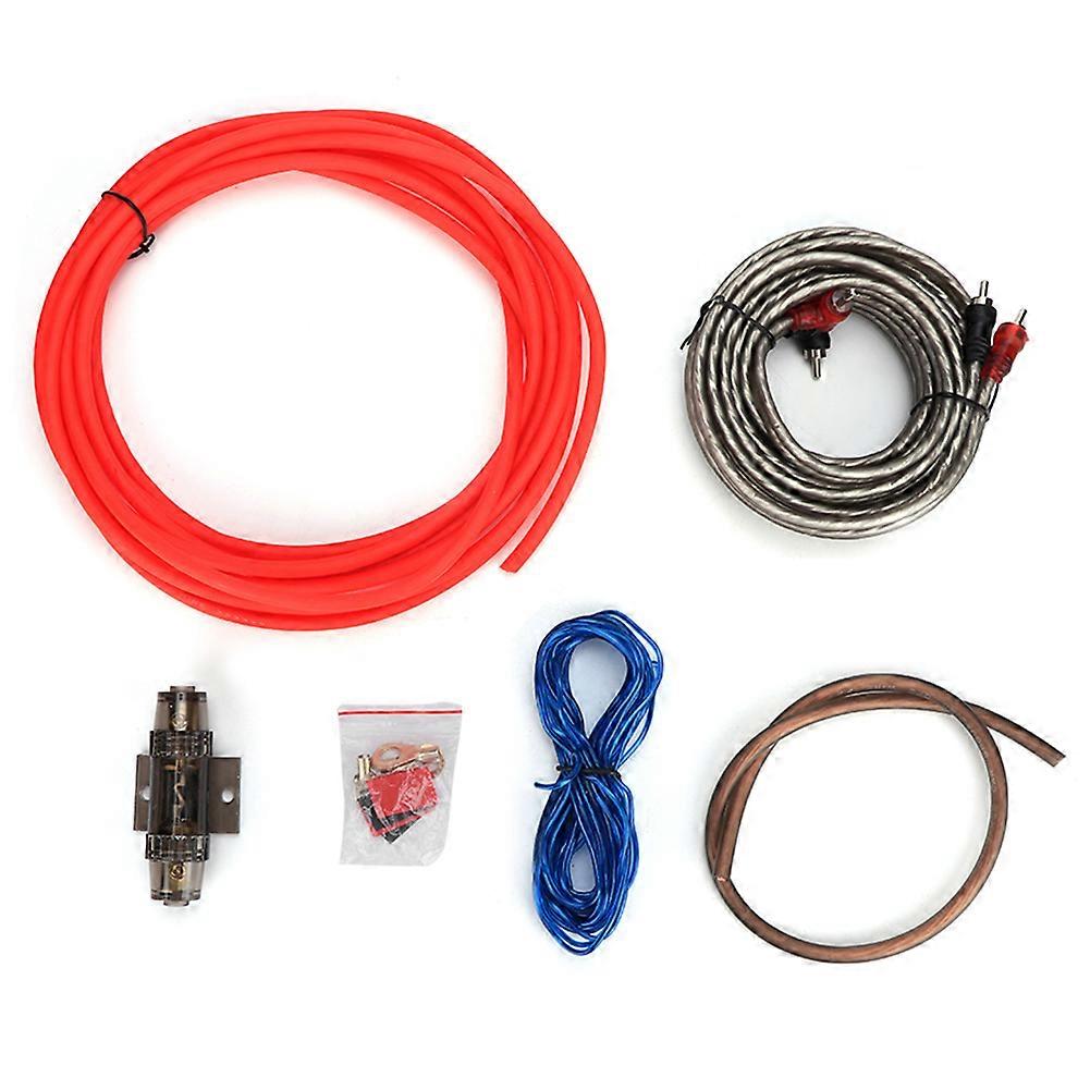 8GA Amplifier Subwoofer Set Lines Tube Car Audio Wire Cables Modification E2U251