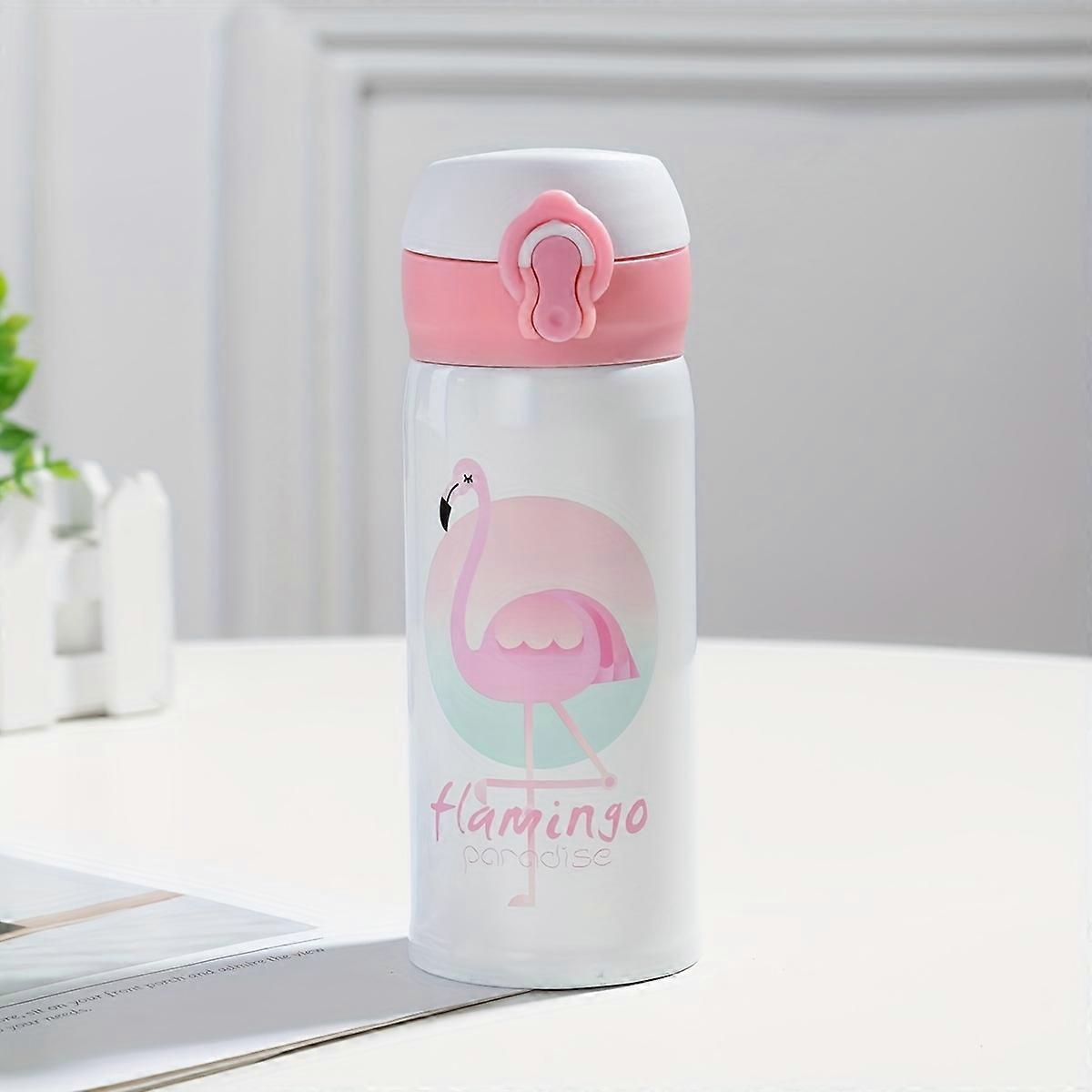 Flamingo Unicorn Vacuum Flask, 350ml/11.8oz Stainless Steel Insulated Water Bottles, Travel Thermal Cups, For Hot And Cold Beverages, Summer Winter Dr