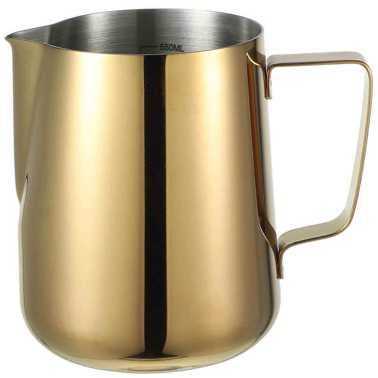 Pichet à lait en acier inoxydable, pichet à mousse de lait, pichet à vapeur pour expresso, tasse à mousse de lait