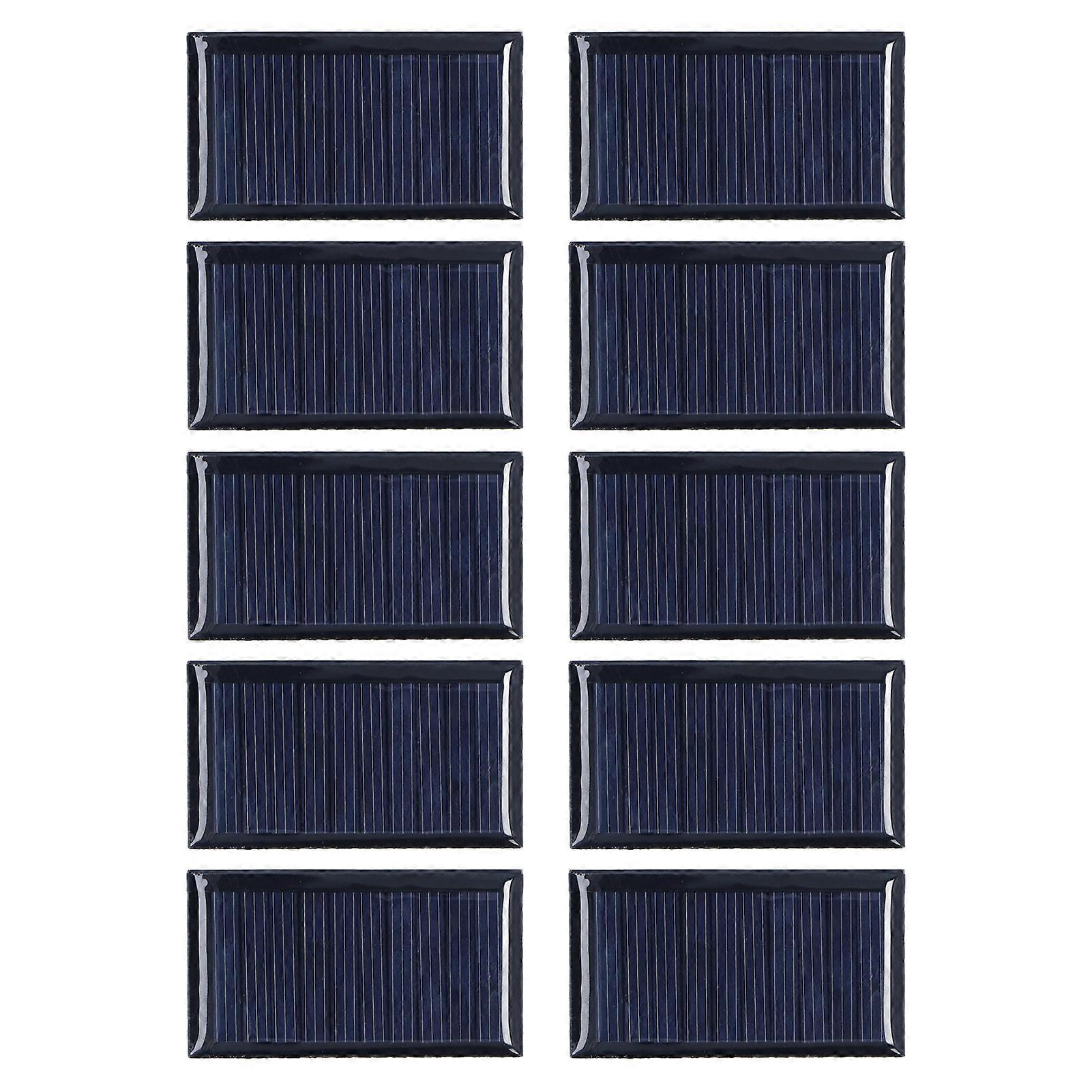 10pcs Small Solar Cell Weather Resistant Diy Solar Panel Module For Science Projects Toy Light 0.15w 5v