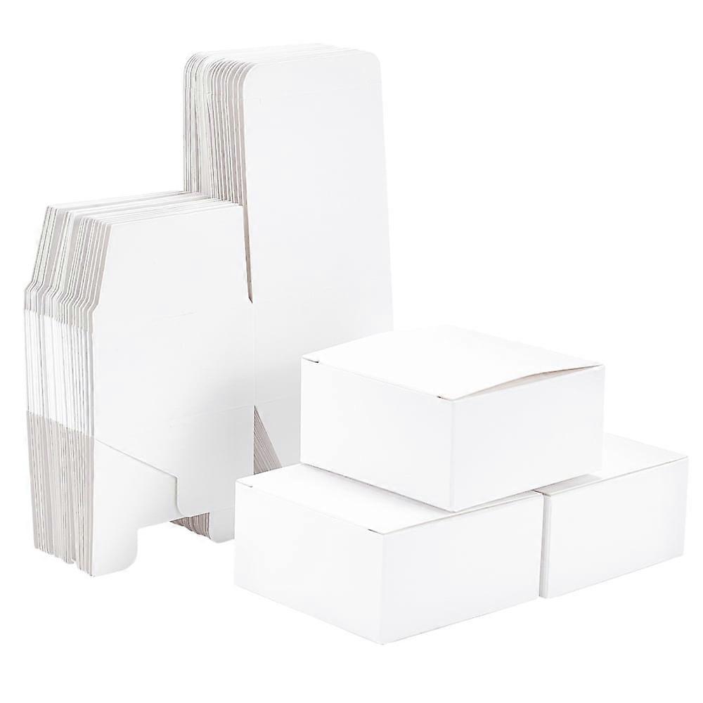 Paper Box Jewelry Box Square White 8x8x4cm