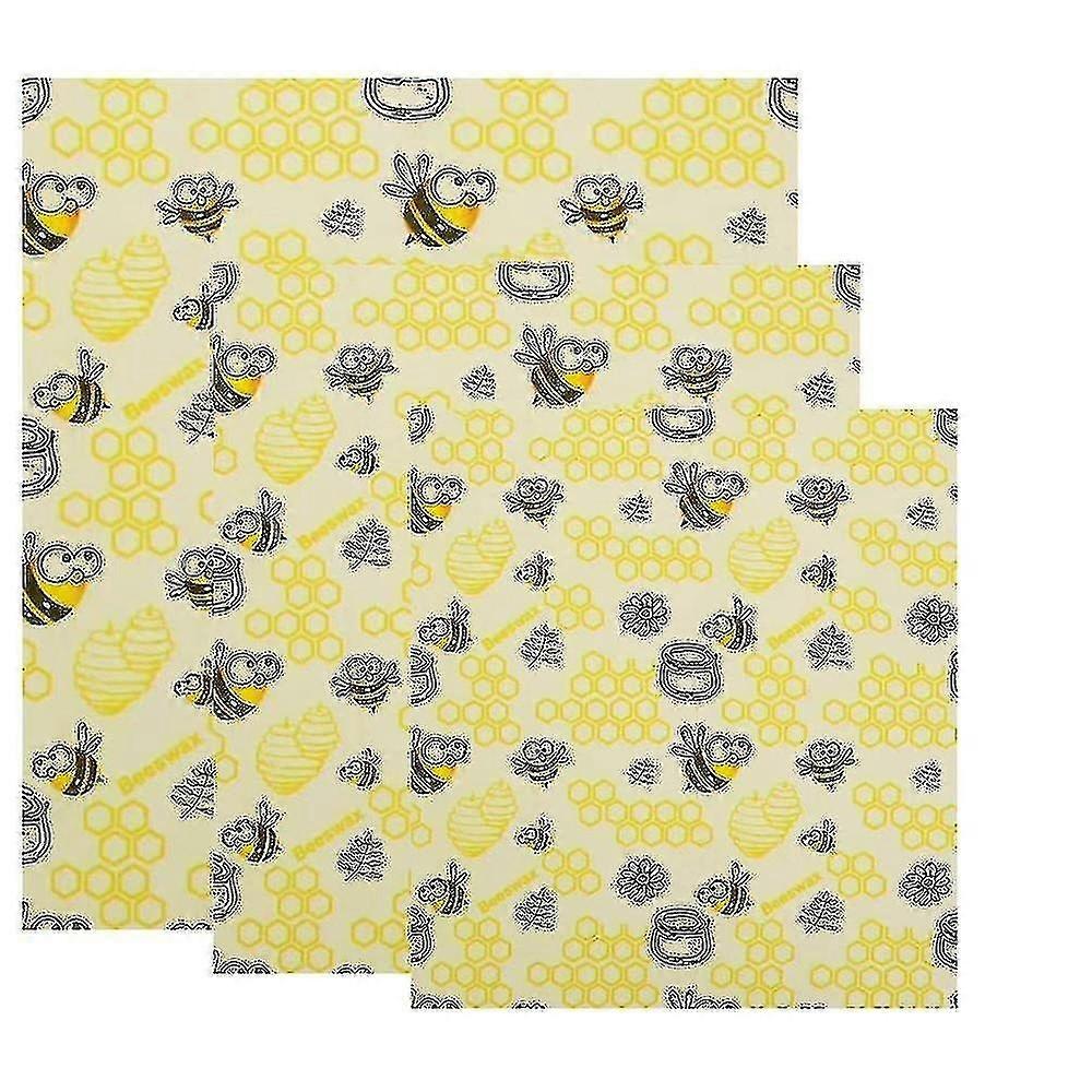 3 Piece Set Beeswax Warp Wax Paper