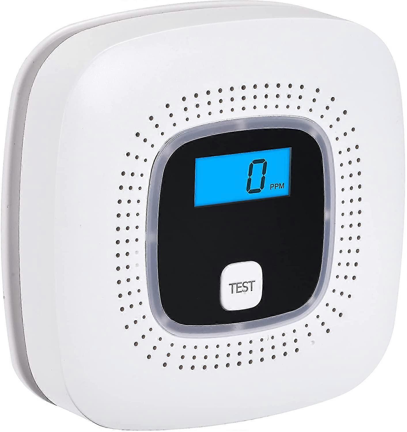 Dewenwils Co Detector With Digital Display And Replaceable Battery Operation, Carbon Monoxide Detector With Test Button And Led Status Light, En 50291