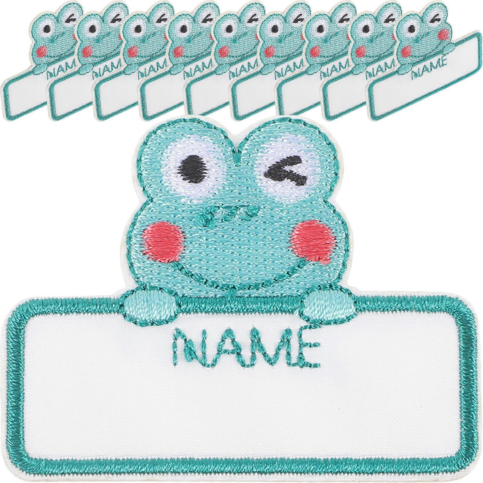 10pcs Clothes Iron On Name Tags Labels DIY Sewing Labels Crafts Sewing Name Tags Iron On Name Tags Light Green