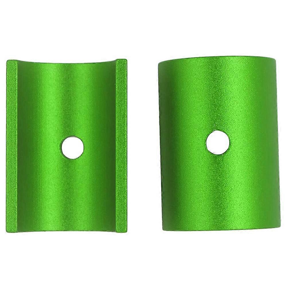 2 Pcs Bike Handlebar Shim 25.4-31.8 Aluminum Alloy Bicycle Handlebar Stem Shim Adapter,Green
