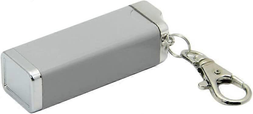 1 pcs Keychains Rectangle Pocket Metal Portable Key Chain Key Ring(Silver)
