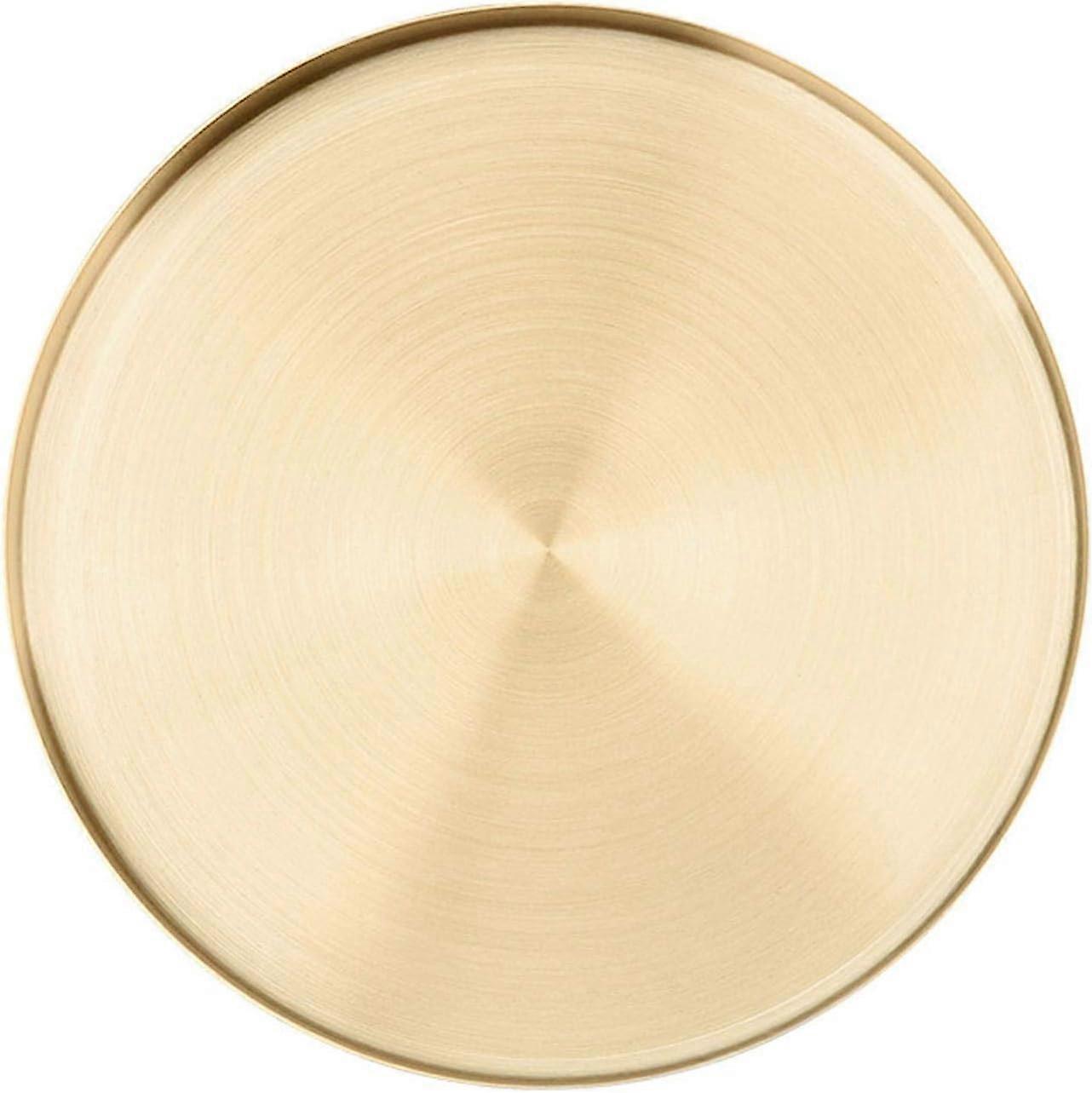 Golden Round Storage Trays, Decorative Organizer