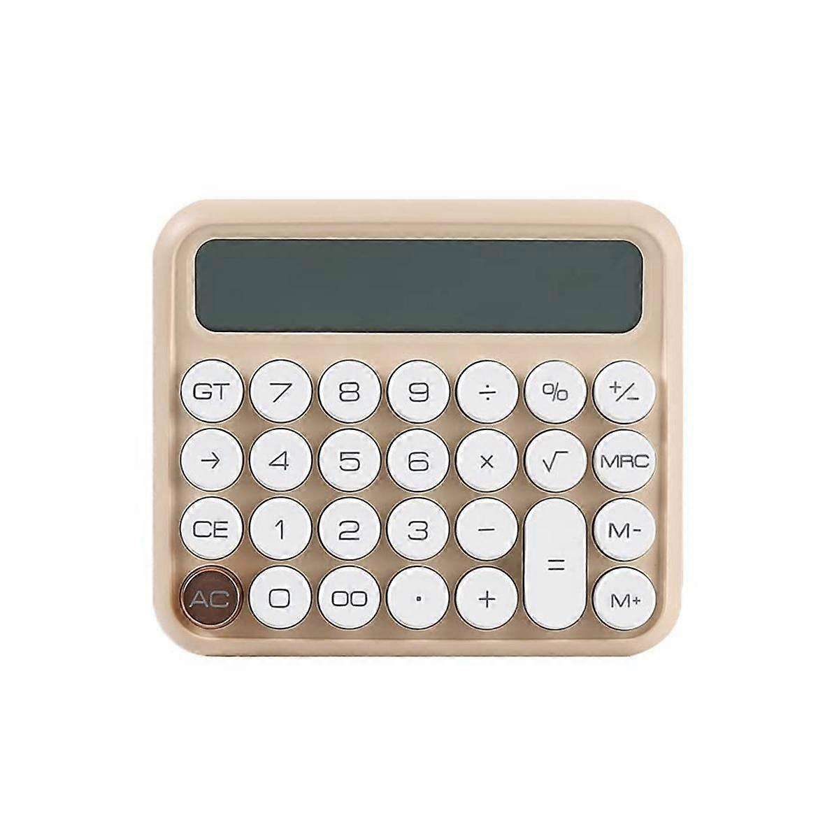 12 Digits Mechanical Switch Calculator LCD Display Desktop Calculator Button Financial Calculator B