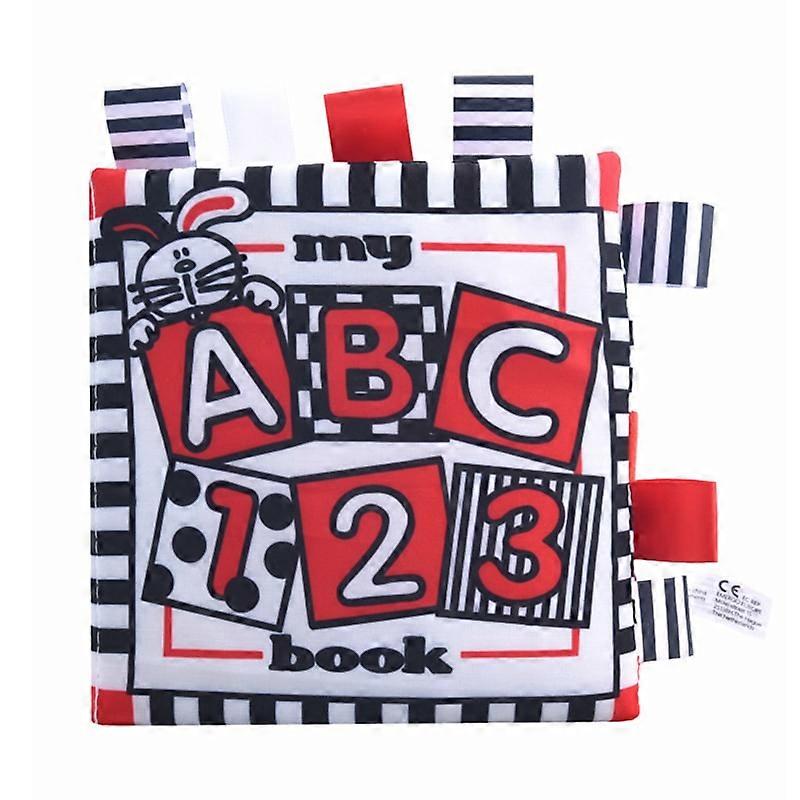 Baby Book Toys For Toddler Newborn Infant Soft Cloth Books Baby Quiet Book Early Educational Black White Book Visual Stimulation - Cloth Books