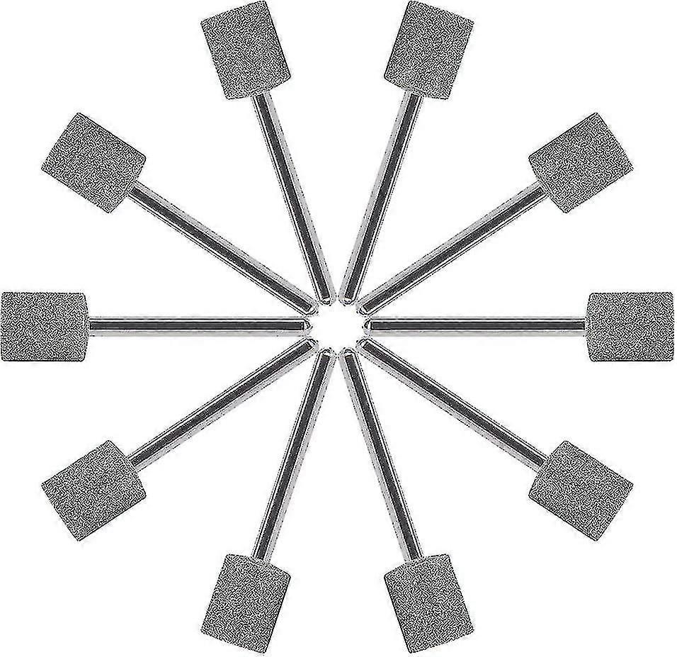 - 10 X 3 Mm Diamond Coated Cylindrical Mounted Points - Sharpened Tip - Compatible With Dremel Type Rotary Tool Scrollsqy