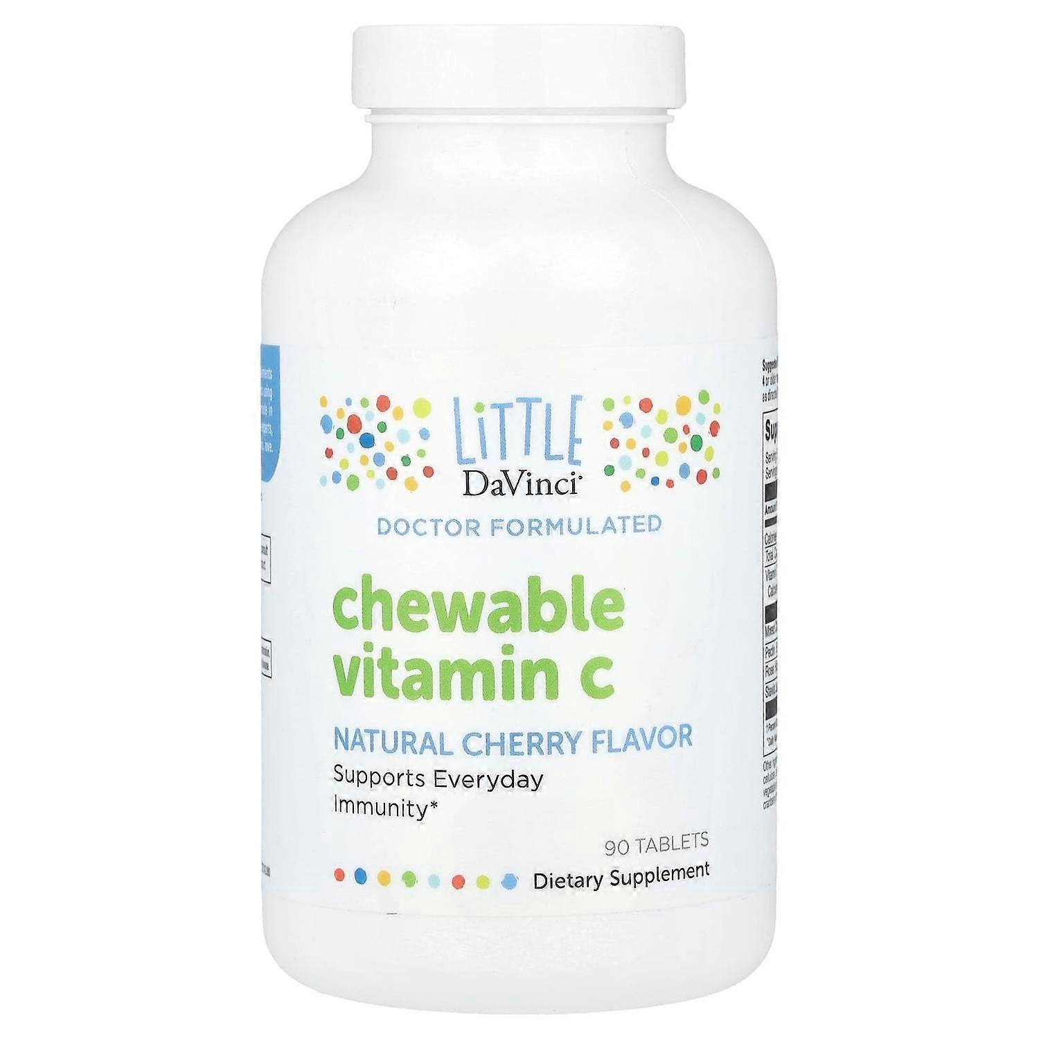 Little DaVinci, Chewable Vitamin C, Natural Cherry, 90 Tablets