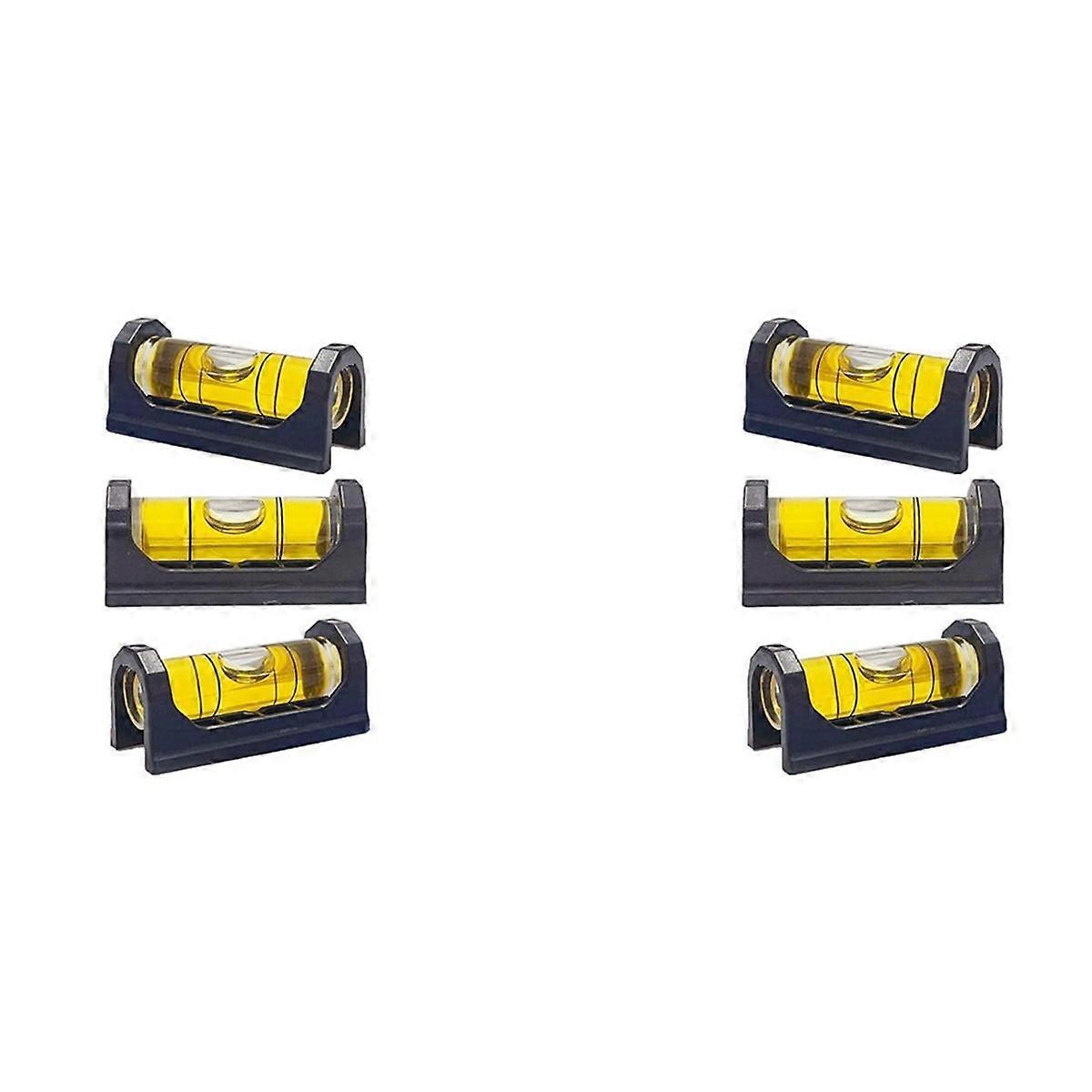 6Pcs Magnetic Level Scope Leveling Magnetic Bubble Spirit Levels Leveling Tool