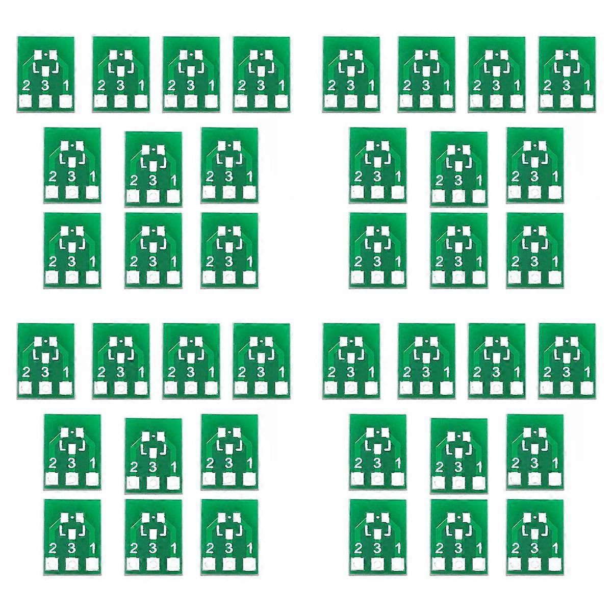 400PCS SOT23 SOT23-3 Turn SIP3 Double-Side SMD Turn to DIP Adapter Converter Plate SOT SIP IC Socke