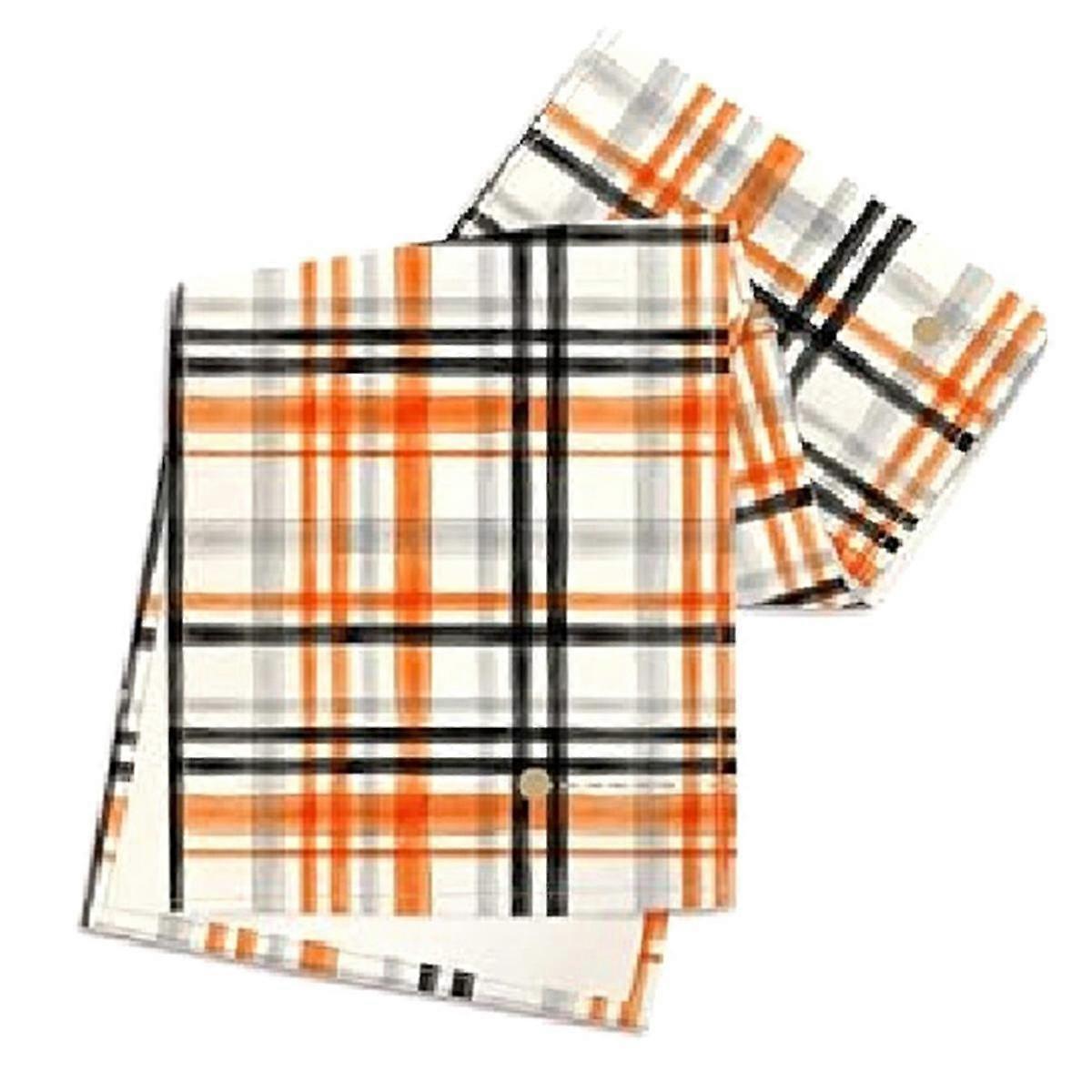 Autumn Lineplaid Printed Table Flag Linen Durable Table Cloth Party Setting Ceremonial Table Towel