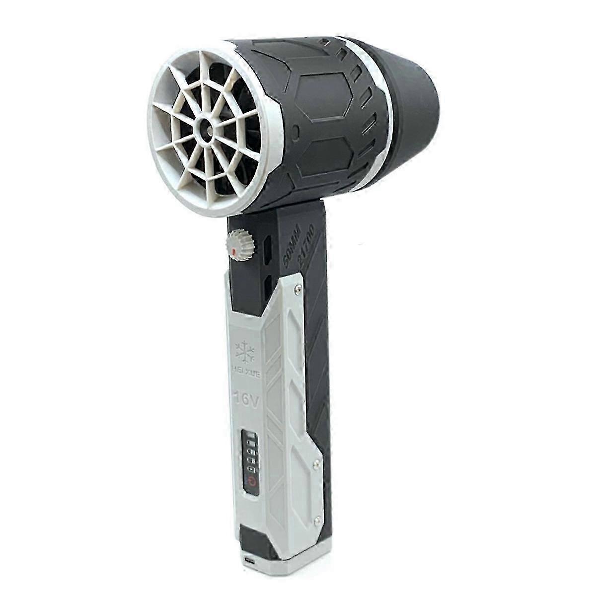 Turbo Jet Fan Auto Ventilatore Violento 64mm Motore Brushless 8000mah Spinta 1000g Industriale Condotto Ventilatore Auto Pulitore, nero-grigio