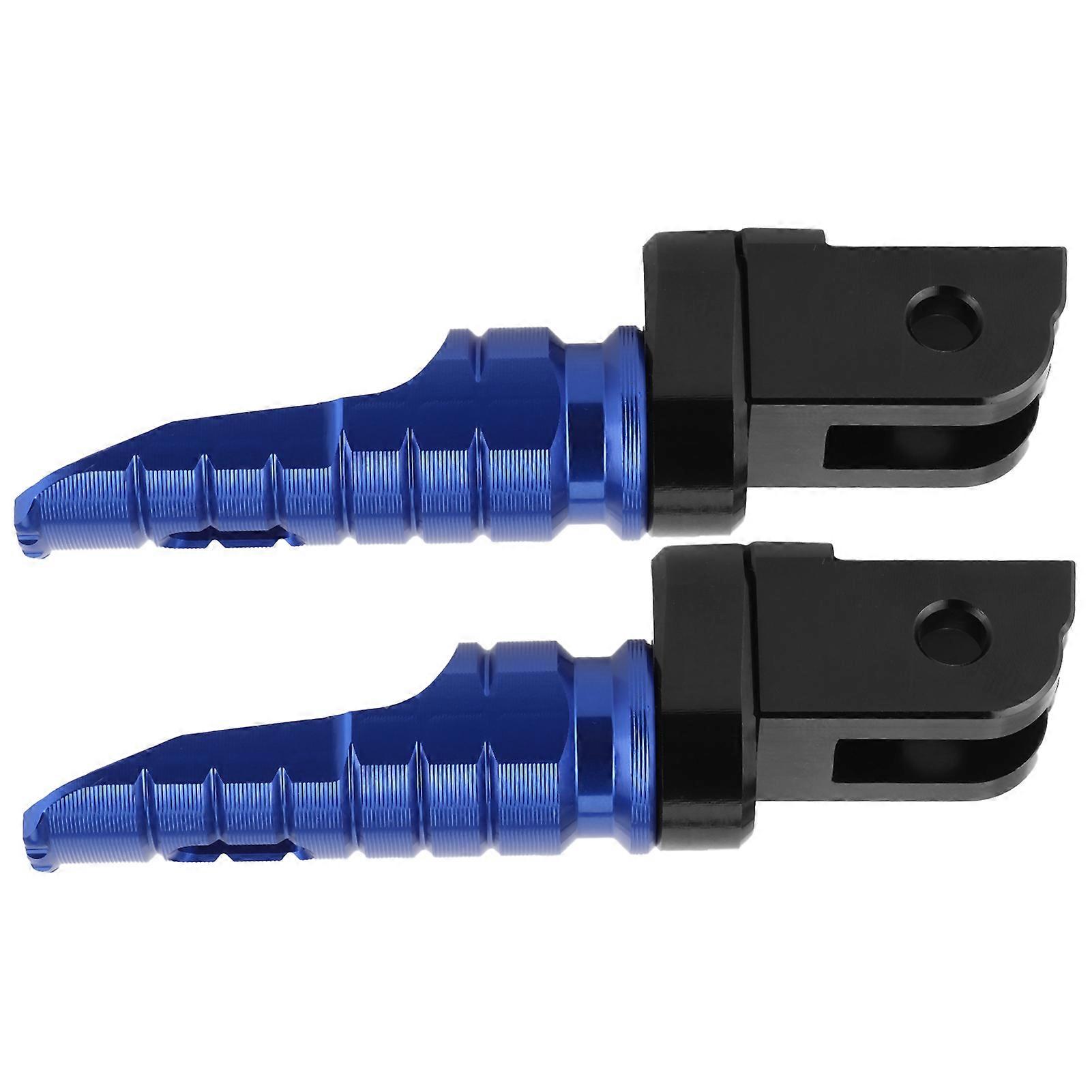 Pair Foot Pegs Pedals Footrest CNC Aluminium Alloy Fit for R nineT/Scrambler/Pure F900R F900XRBlue