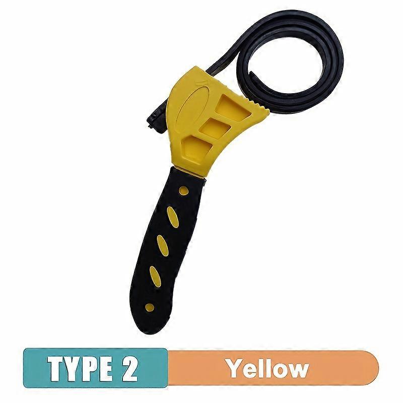 1Pcs 6inch Belt Wrench Oil Filter Puller Strap Spanner Chain Wrench Strap Opener Adjustable Disassembly Tool