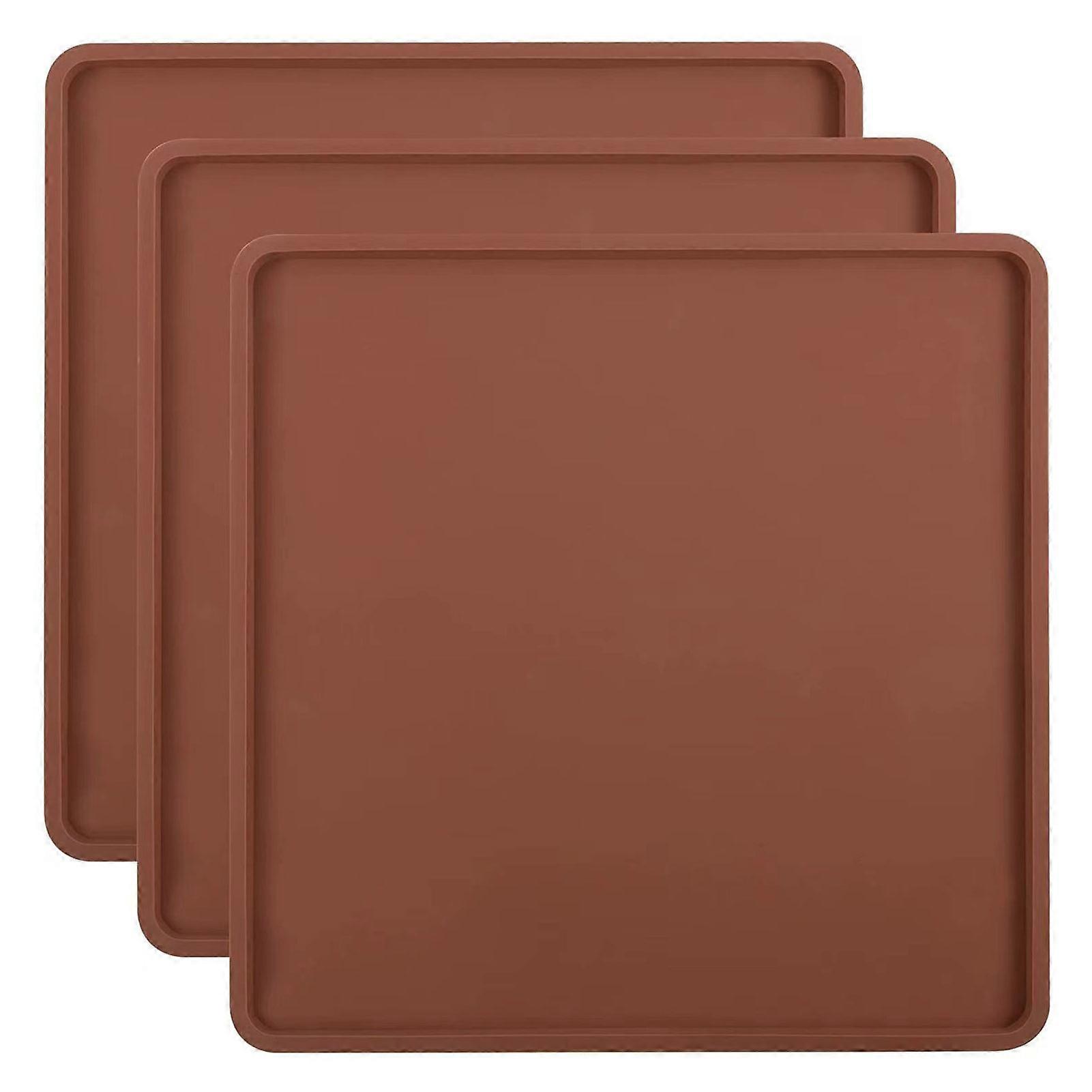 3 PCS Silicone Oven Tray Dehydration Sheet Reusable for Fruits Vegetables Drying