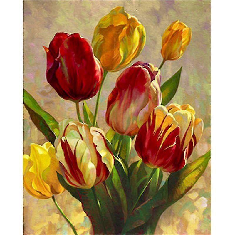 5d Diy Diamond Painting Mosaic "flower Collection" Full Drill Diamond Embroidery Gift Or Decorationbed