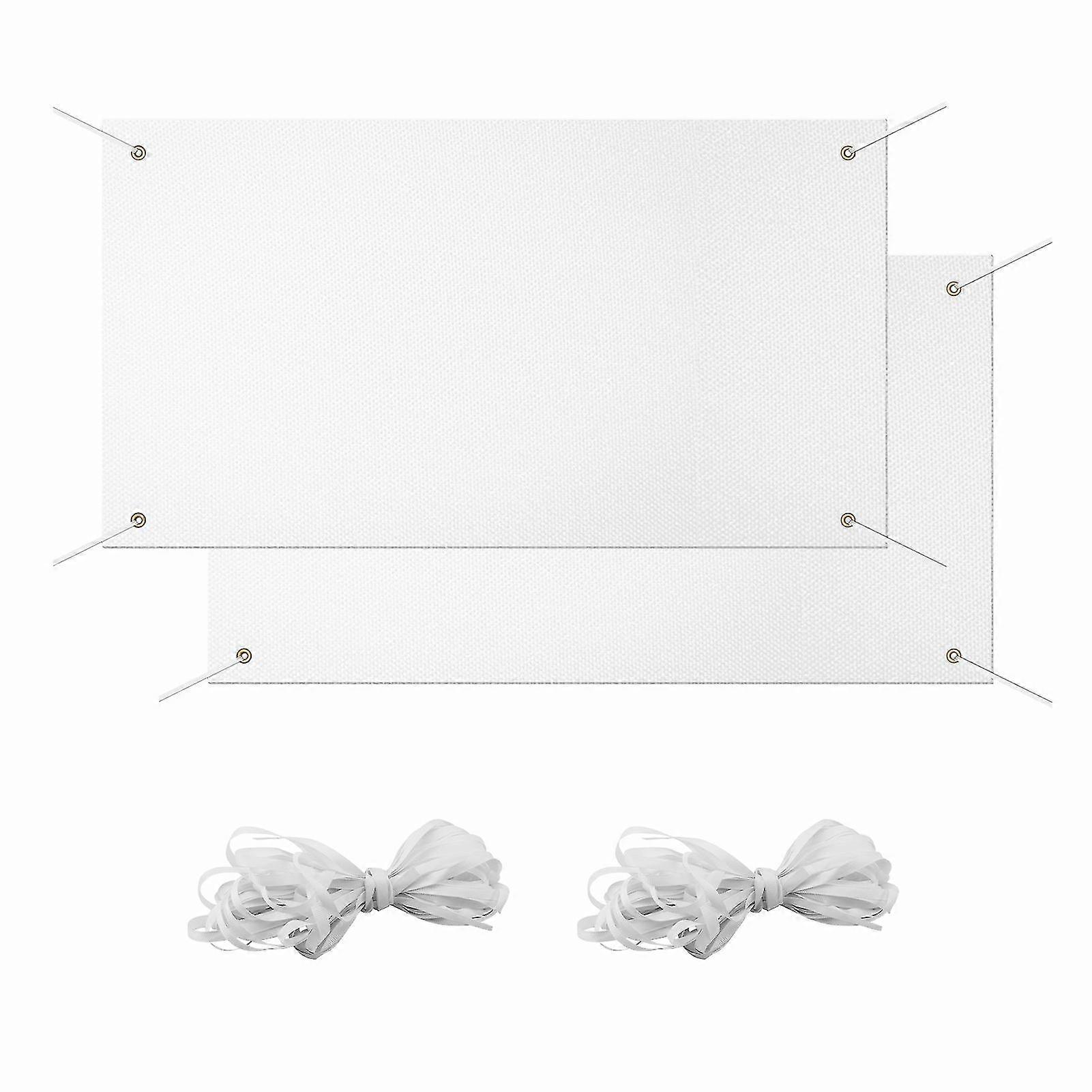 !2pcs Rectangle With Rope DIY Decoration Universal Extra Large Blank Banner